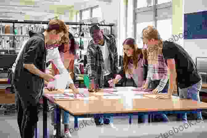 A Group Of Students Engaged In Self Study, Collaborating On A Project Simplified Basic And Higher Algebra With Statistics And Probability: A Self Teaching For High Schools And Colleges