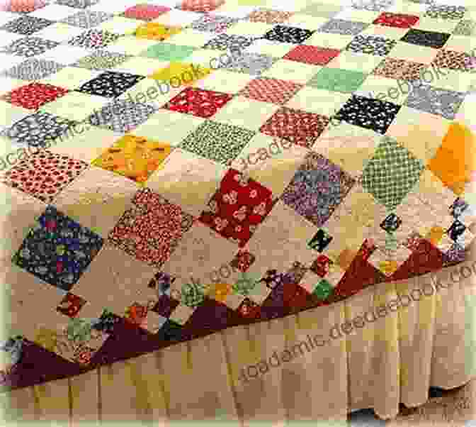 A Nine Patch Quilt Made With Reproduction Prints. Tributes And Treasures: 12 Vintage Inspired Quilts Made With Reproduction Prints