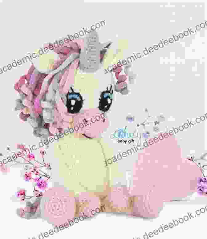 A Vibrant And Magical Crochet Unicorn Toy With A Flowing Mane And Tail, Perfect For Fairytale Adventures. Crochet For Play: 80 Toys For Make Believe