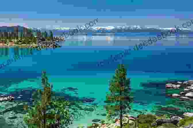 Lake Tahoe Is A Beautiful Alpine Lake Located In The Sierra Nevada Mountains. California Travel Guide With 100 Landscape Photos