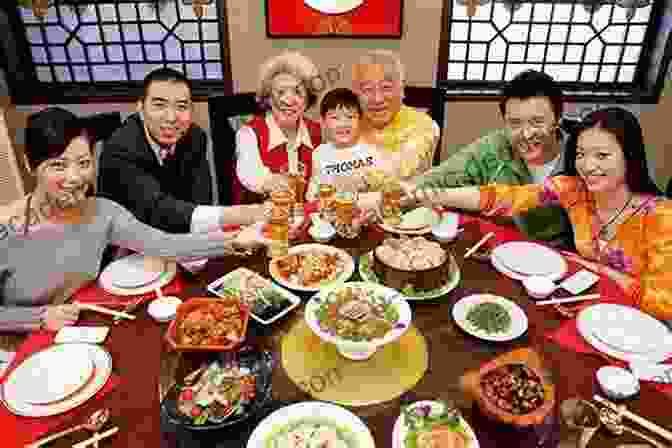 Pearl And May's Family Gathered Around A Dining Table, Sharing A Traditional Chinese Meal Shanghai Girls: A Novel Lisa See