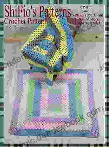 Crochet Pattern CP410 Log Cabin Baby Blanket/afghan UK Terminology