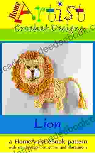 Crochet Pattern: Lion Applique Homeartist Design